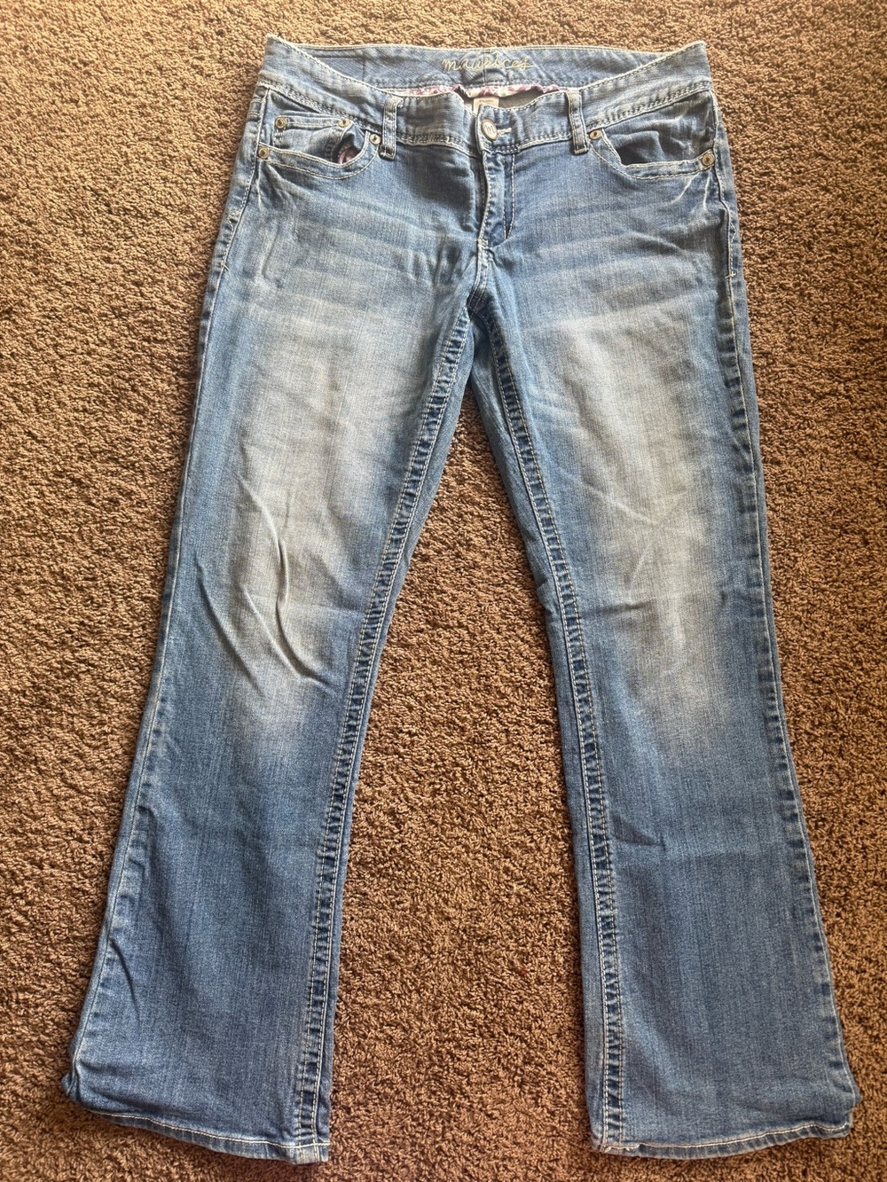 Maurices Women's Light Blue Flare Jeans